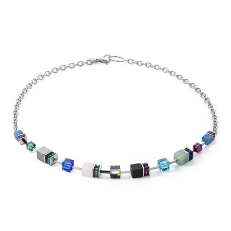 COEUR DE LION ketting 3040-20-1561 GeoCUBES Iconic Precious Chain silver-multicolor