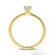 Geelgouden ring diamant 0,25 ct briljant geslepen