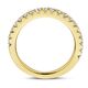 Geelgouden aanschuifring diamant rail 0,50 ct half alliance