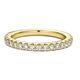 Geelgouden aanschuifring diamant rail 0,50 ct half alliance