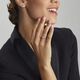 Bicolor gouden memoire ring diamant 0,15 ct 