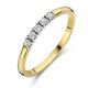 Bicolor gouden memoire ring diamant 0,15 ct 