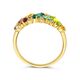 Geelgouden ring multicolor