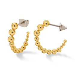 Boccia steekcreolen 05067-02 huidvriendelijk verguld titanium 