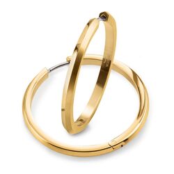 Boccia 0571-03 verguld titanium oorringen hypoallergeen