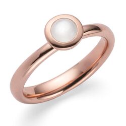 Roséverguld zilveren ring Infinite Moonstone van Bastian Inverun