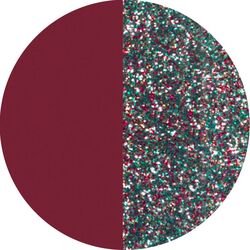 Les Georgettes 16 mm inlay soft raspberry multicolor glitter voor in de kleine oorbellen van 16 mm 