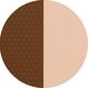 Les Georgettes 25 mm inlay bronze cubique white Peach voor in de hangers van 25 mm