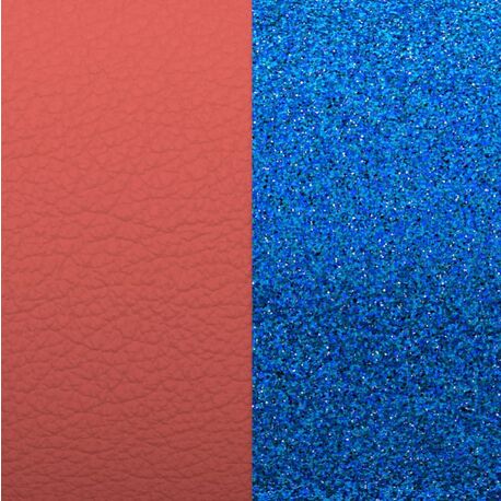 Les Georgettes 43 mm inlay sepia blue glitter voor in de oorbellen van 43 mm