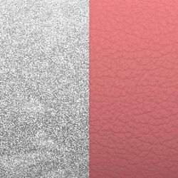 Les Georgettes 43 mm oorbellen inlay emir powder pink