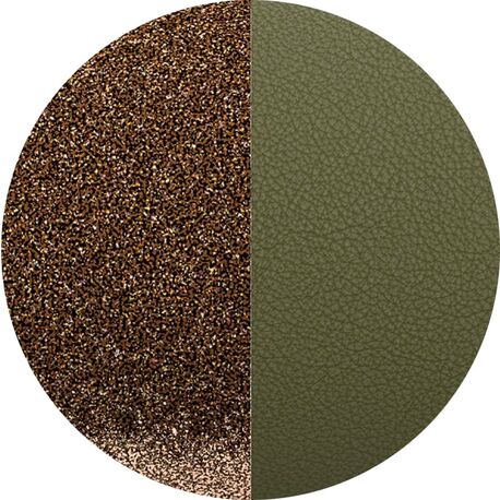 Les Georgettes 25 mm inlay glitter bronze lovat voor in de hangers van 25mm