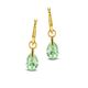 MY iMenso Gold creoli Hoop Triangle met oorbedels Pera peridot
