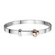 Little Star bangle Fleur met rosé hartje