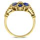 Vintage gouden ring saffieren en briljantje uit de Home Collection van Zilver.nl