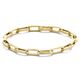 Geelgouden anker schakel armband 5,2 mm met een draaglengte van 19 cm
