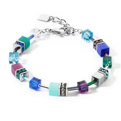 Coeur de Lion armband blauw groen 2838-30-0608