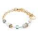 Coeur de Lion armband 3042-30-1576 GEOCUBE Iconic BOHO gold multicolor