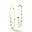 Coeur de Lion oorbellen 3042-21-1576 GEOCUBE Iconic BOHO gold multicolor