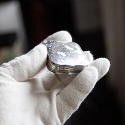 Zilveren pillendoosje 1860 antiek zilver doosje