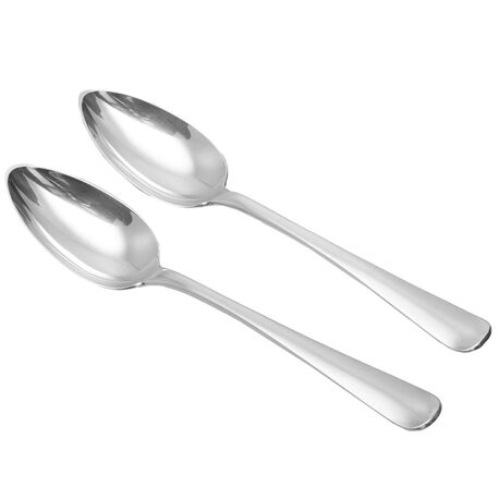 2 zilveren dessertlepels Hollands glad 1906 zilversmid Carl Begeer 