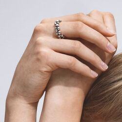 Georg Jensen zilveren band ring Moonlight Grapes