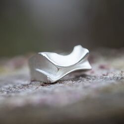 Vintage zilveren Lapponia ring Sirene van Bjorn Weckstrom