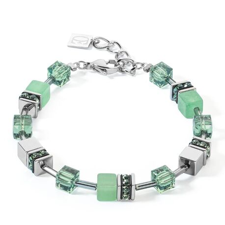 Coeur de Lion armband 4017-30-0500 GeoCUBE Iconic Precious green