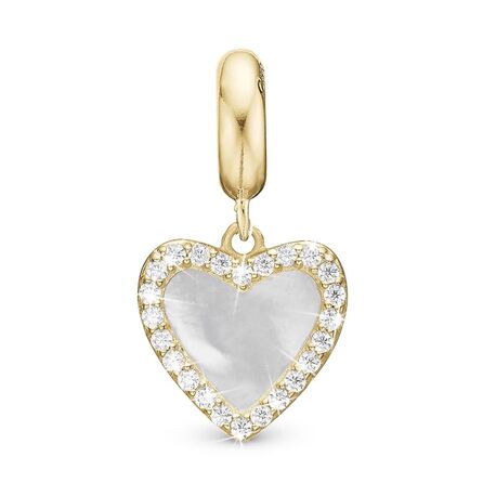 Christina verguld zilveren charm Romance 623-G329