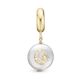 Christina verguld zilveren charm Sun & Moon 623-G330