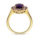 Geelgouden ring met amethisten van 11,5 ct een stijlvol sieraad in luxe ringendoosje