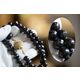 Collier granaat met gouden bolslot
