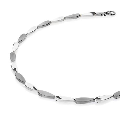 BOCCIA titanium collier 08068-01 matte en glanzende druppelschakels