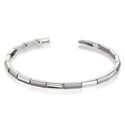 BOCCIA Titanium armband 0387-01 met matte en glanzende schakels