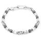 Coeur de Lion Unisex armband 0902-30-1400 met wit howliet
