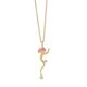 Rabinovich vergulde hanger Pink Willow roze topaas