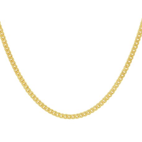 S687 Geelgouden collier 50 of 60 mm