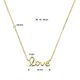Gouden kettinkje LOVE letters