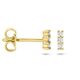 Gouden diamant oorknoppen