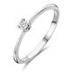 Witgouden ring met 0.07ct. H SI diamantje