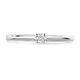 Witgouden ring met 0.07ct. H SI diamantje