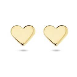 Gouden oorstekers hart