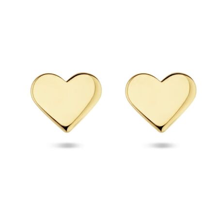 Gouden oorstekers hart