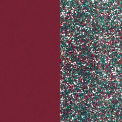 Les Georgettes 43 mm oorbellen inlays Soft raspberry en Multicolored glitters