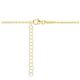 Gouden collier met roze bloem voor kids