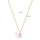Ketting voor kids met roze bloem
