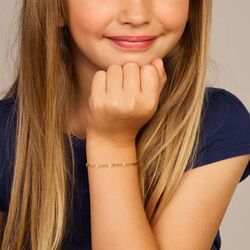 Geelgouden armband 11+2cm voor kinderen