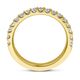18 karaat geelgouden ring diamant rij