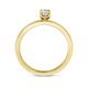 18 krt geelgouden trouwring met diamant 0.30 ct