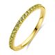 Geelgouden ring met geboortestenen half alliance