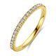 Geelgouden ring met geboortestenen half alliance
